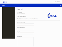 Tablet Screenshot of cerio.biz